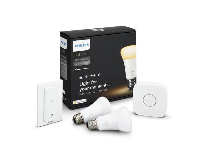 philips-hue-white-ambiance-led-lampe-e27-2er-starter-set-9-5-w-dimmbare-warm-bis image 1