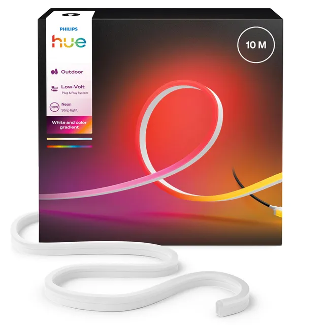 philips-hue-neon-outdoor-led-streifen-10-m-mehrfarbiges-1100-lumen-lichtband-chr image 1