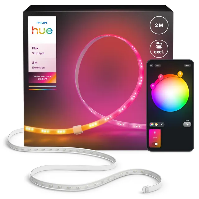 philips-hue-flux-2m-led-streifen-verl-ngerung-white-color-mit-chromasync-zuschne image 1
