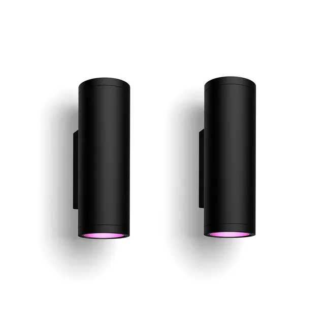 philips-hue-appear-white-and-color-ambiance-au-en-wandleuchte-2er-pack-dimmbar-1 image 1