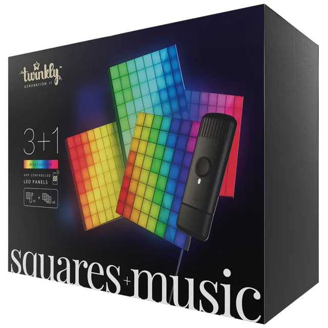twinkly-squares-music-dongle-bundle-modulares-led-panelsystem-mit-musik-synchron image 1