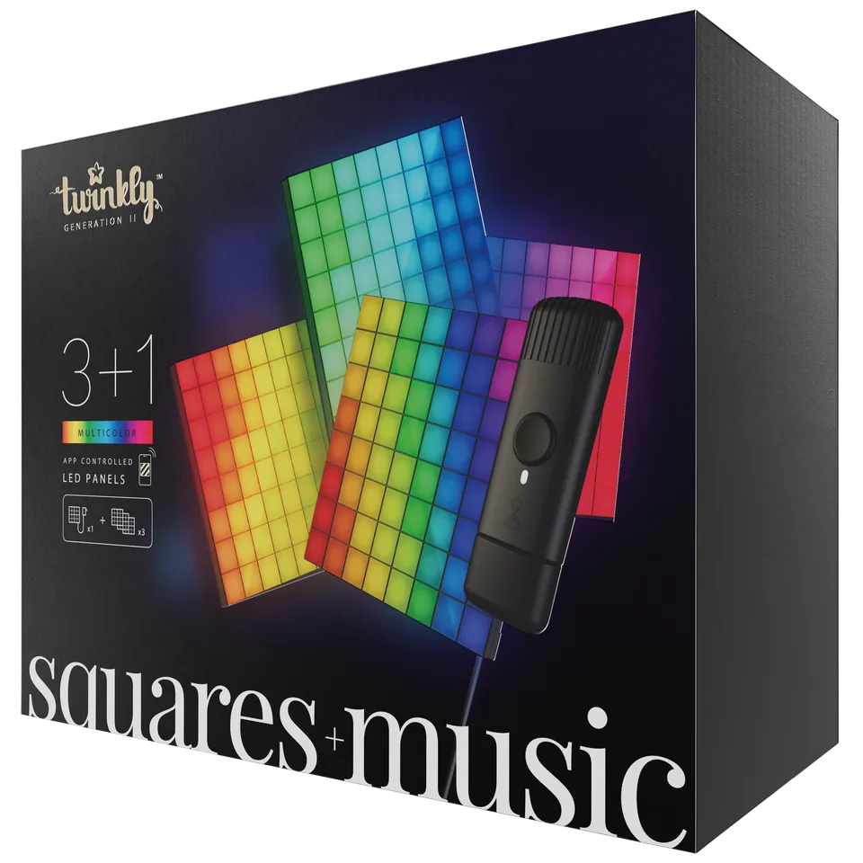 twinkly-squares-music-dongle-bundle-modulares-led-panelsystem-mit-musik-synchron image 1