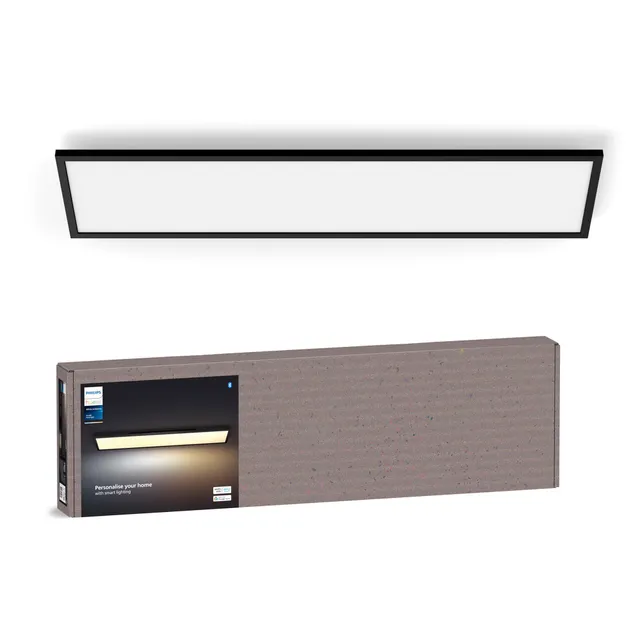 philips-hue-white-ambiance-aurelle-led-panel-120-30-cm-schwarz-3750-lm-50-000-we image 1