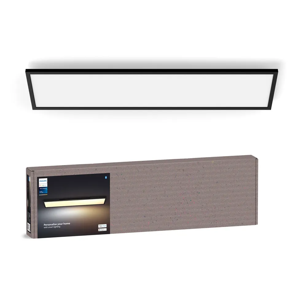 philips-hue-white-ambiance-aurelle-led-panel-120-30-cm-schwarz-3750-lm-50-000-we image 1