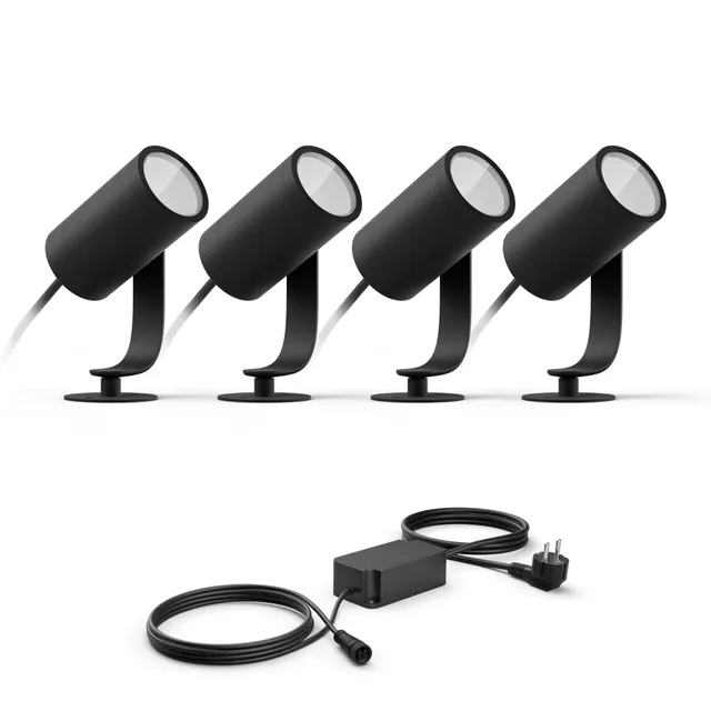 philips-hue-lily-basis-set-mit-4-gartenstrahlern-anthrazit-white-and-color-ambia image 1