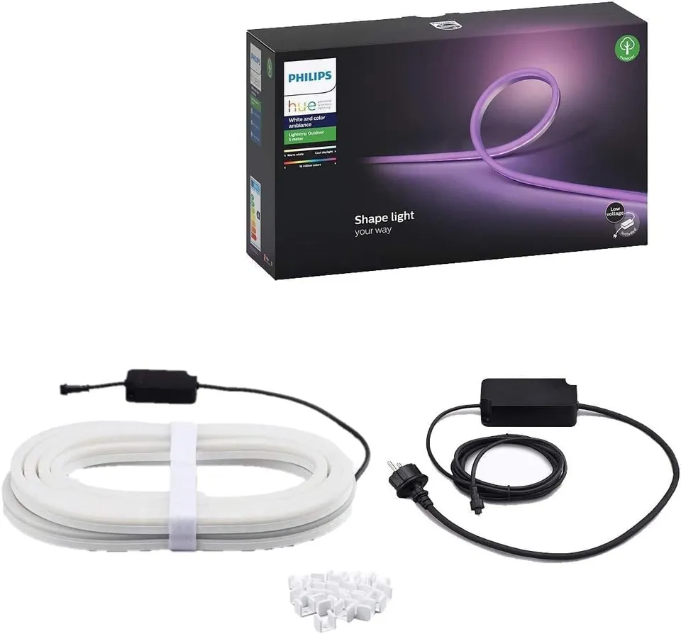 philips-hue-white-color-ambiance-outdoor-lightstrip-5m-16-mio-farben-ip67-wetter image 1