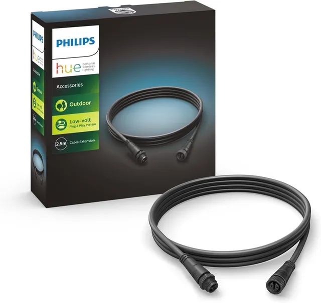 philips-hue-outdoor-verl-ngerungskabel-2-5-m-ip67-niederspannungssicher-f-r-hue- image 1