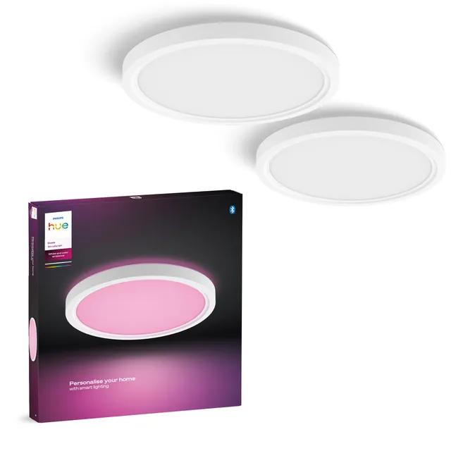 philips-hue-devote-smart-led-deckenpanel-white-color-ambiance-rund-30-cm-16-6-w- image 1