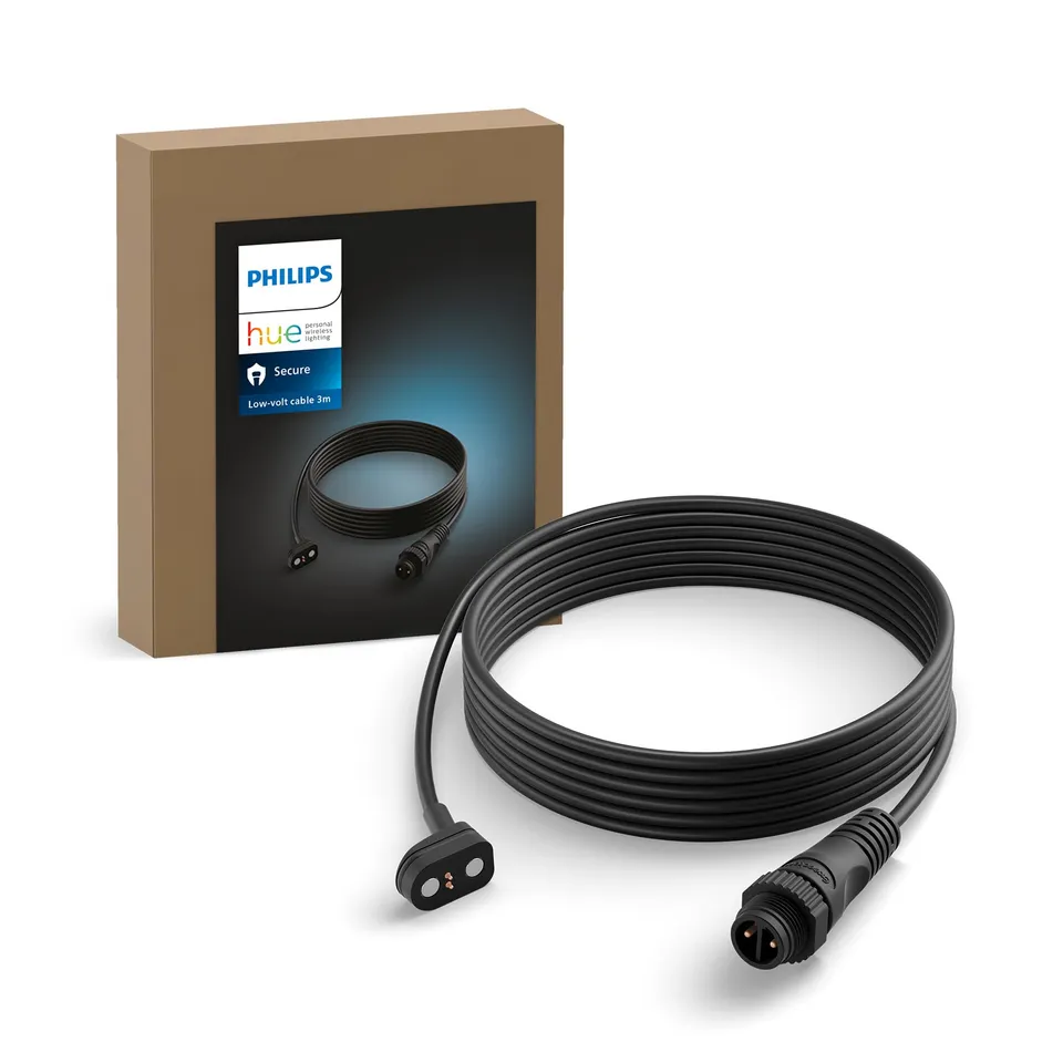 philips-hue-secure-3m-outdoor-kabel-schwarz-verl-ngerungskabel-f-r-hue-secure-ka image 1