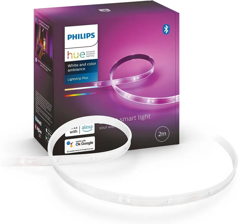 philips-hue-white-color-ambiance-lightstrip-plus-basis-set-v4-2-m-dimmbarer-led- image 1