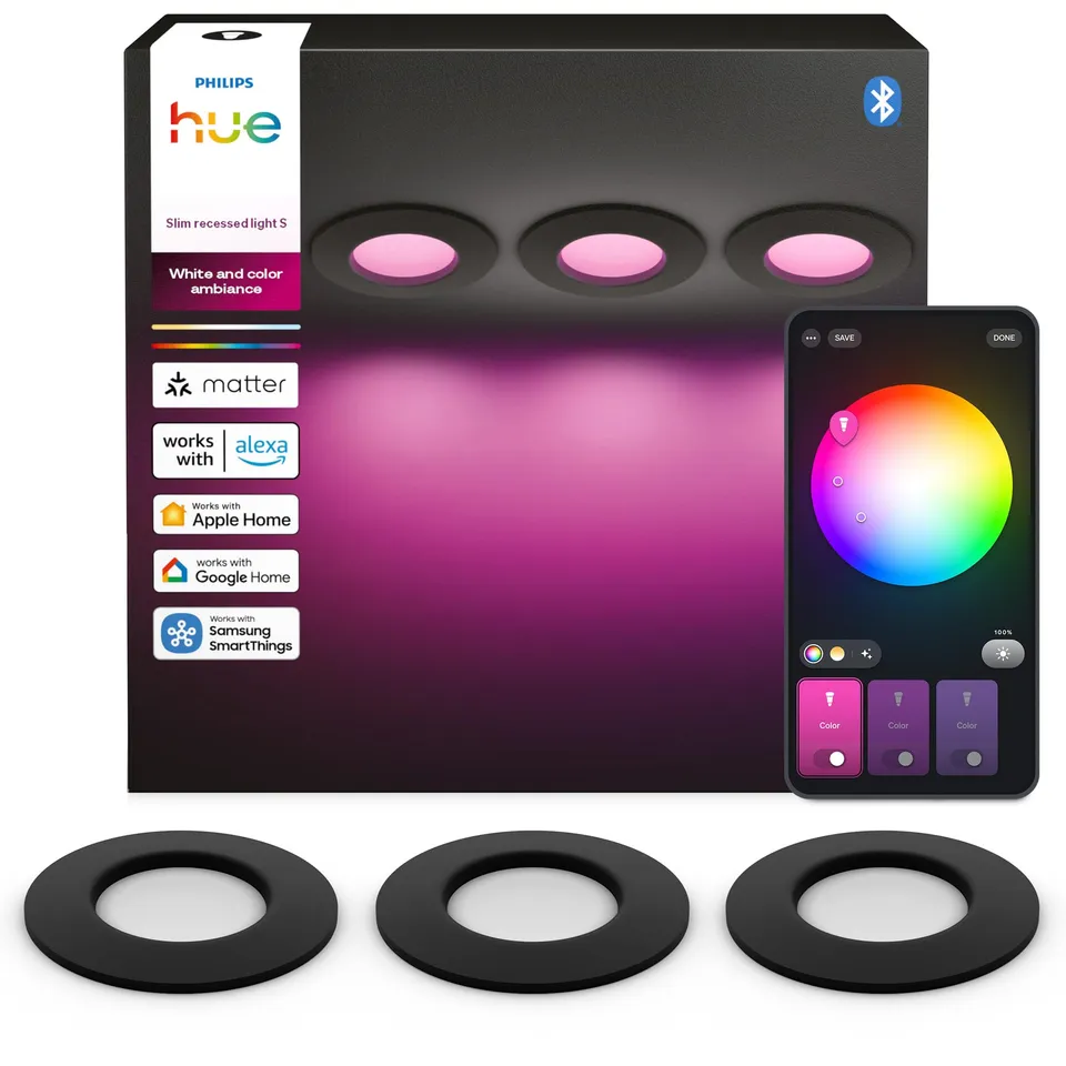 philips-hue-slim-downlight-90-mm-3er-pack-led-deckenspot-1-000-lm-vollspektrum-1 image 1