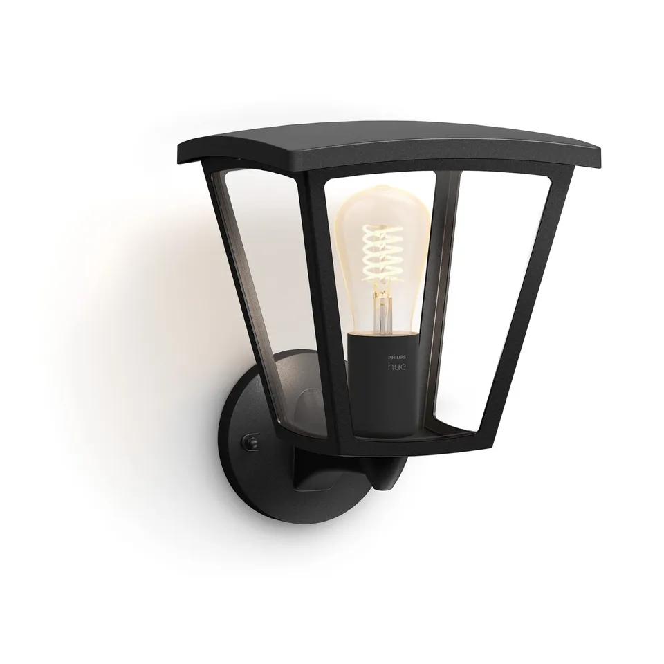 philips-hue-white-inara-wandleuchte-outdoor-schwarz-550-lm-warmwei-es-filamentli image 1