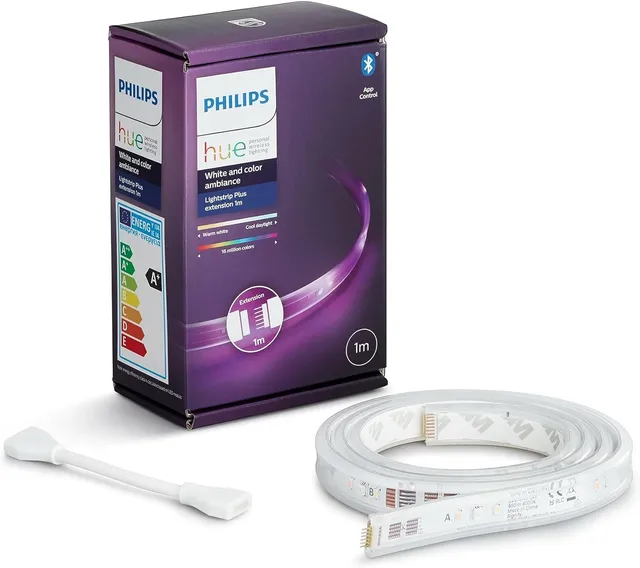 philips-hue-white-color-ambiance-lightstrip-plus-erweiterung-1-m-dimmbarer-led-s image 1