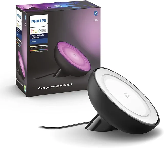 philips-hue-white-color-ambiance-bloom-tischleuchte-500-lm-16-mio-farben-bluetoo image 1