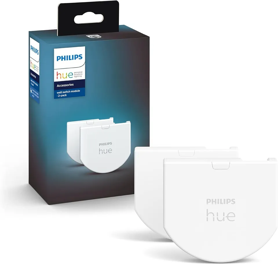 philips-hue-wandschalter-modul-2er-pack-hinter-bestehende-lichtschalter-montierb image 1