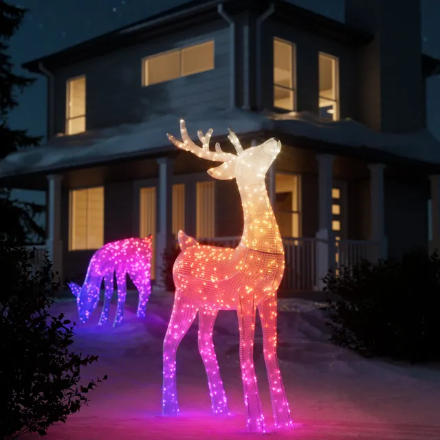 twinkly-reindeers-smart-led-rentier-figuren-set-stag-doe-3d-design-outdoor-ip44- image 1