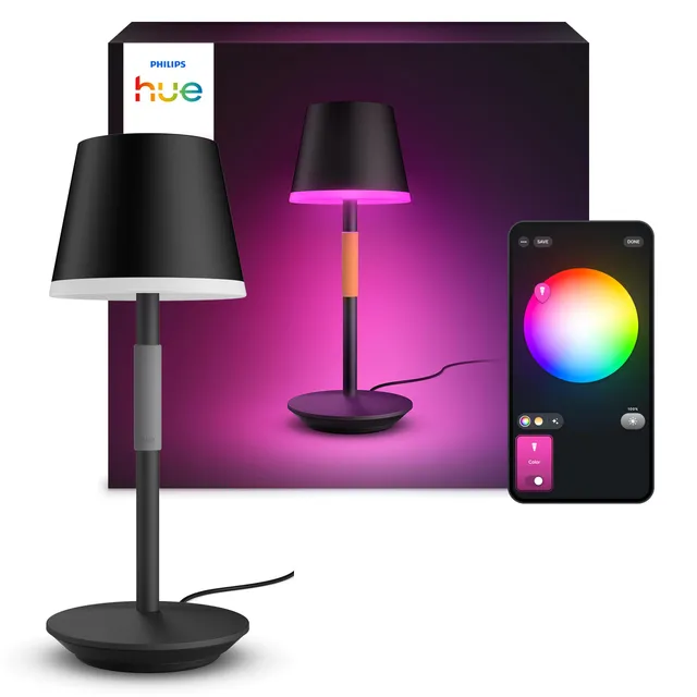 philips-hue-white-color-ambiance-go-tragbare-led-tischleuchte-530-lm-akku-bis-48 image 1