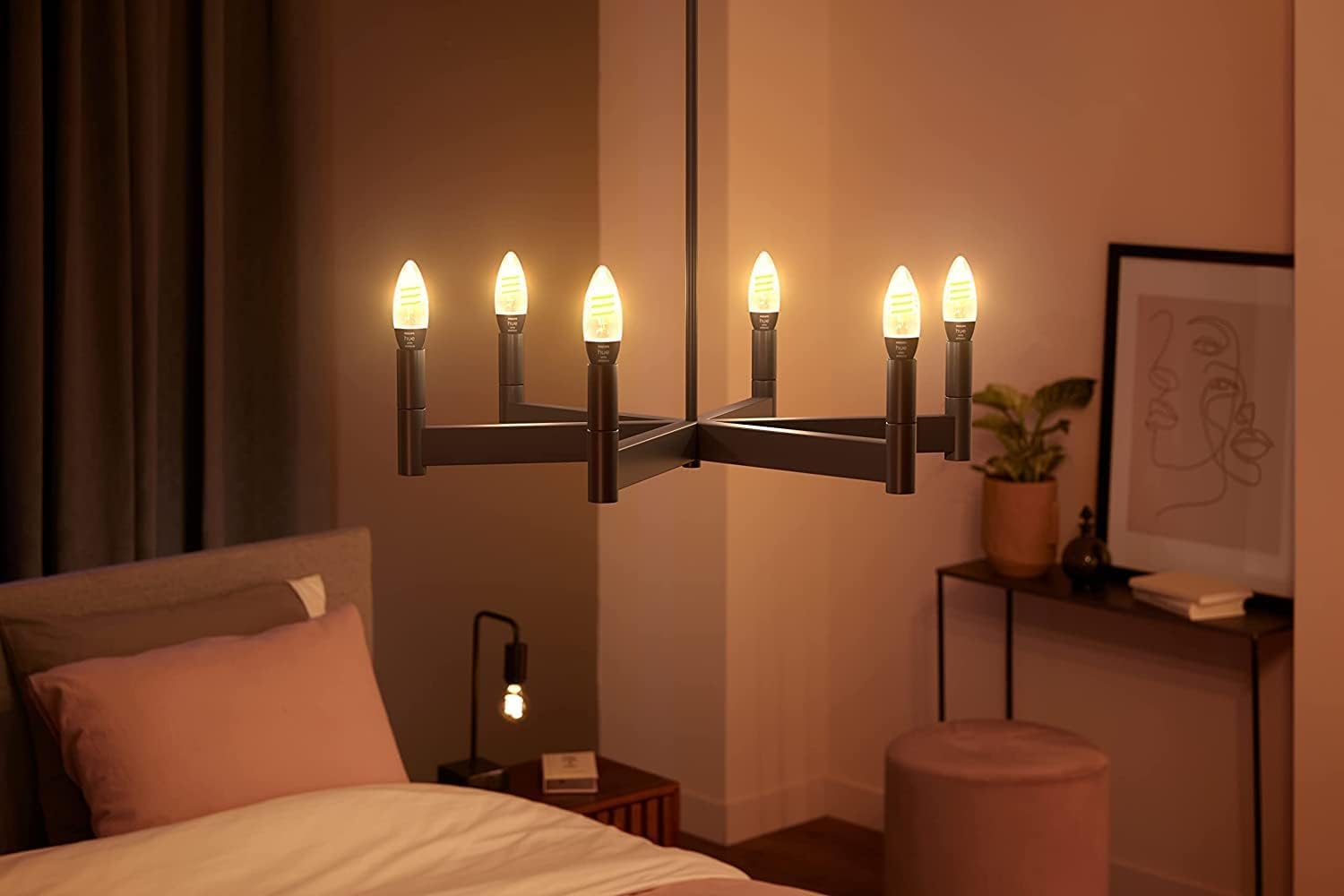 philips-hue-white-ambiance-filament-e14-led-kerzenlampe-2er-pack-350-lm-dimmbar- image 2