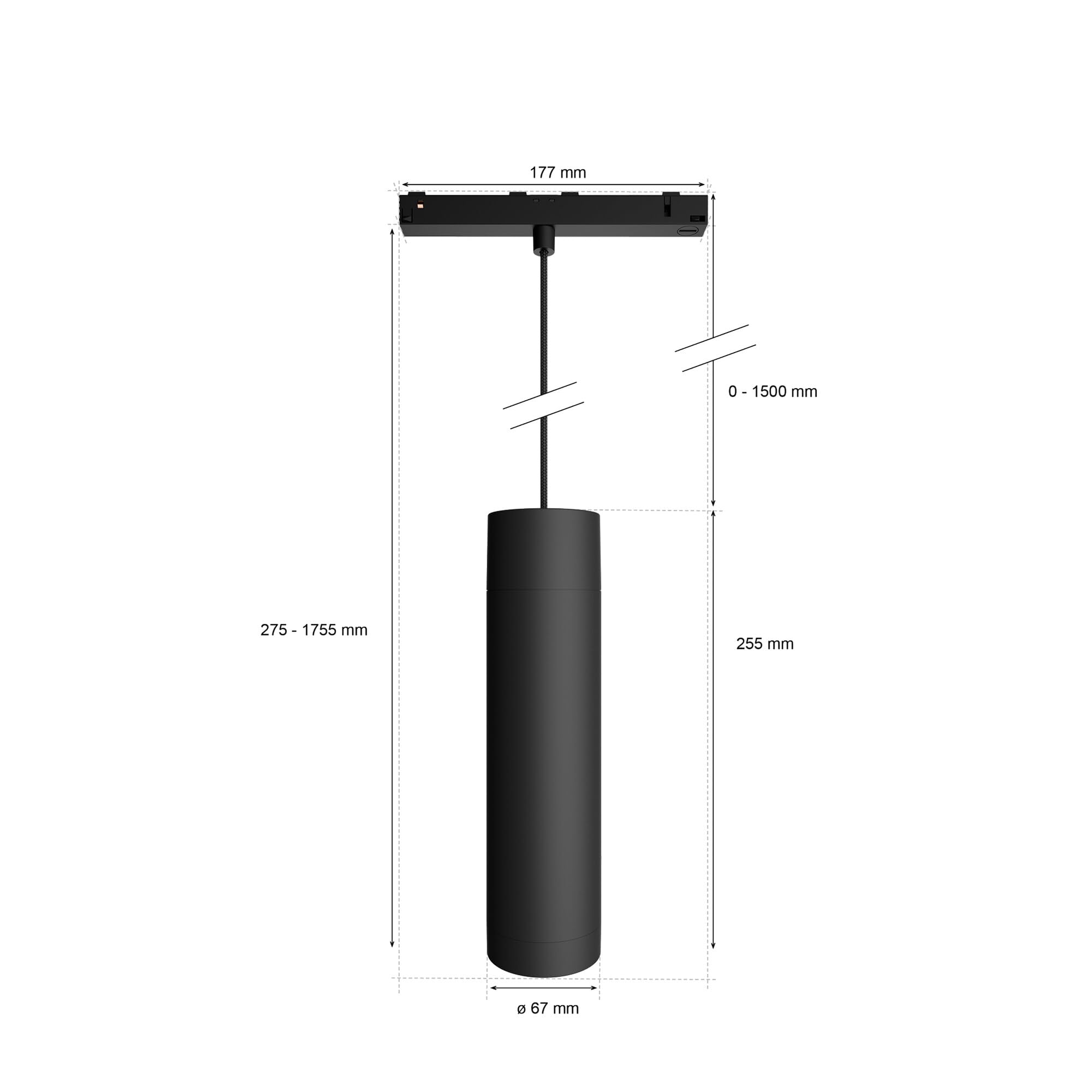 philips-hue-perifo-pendelleuchte-hanglamp-erweiterung-f-r-perifo-rails-schwarz-w image 6
