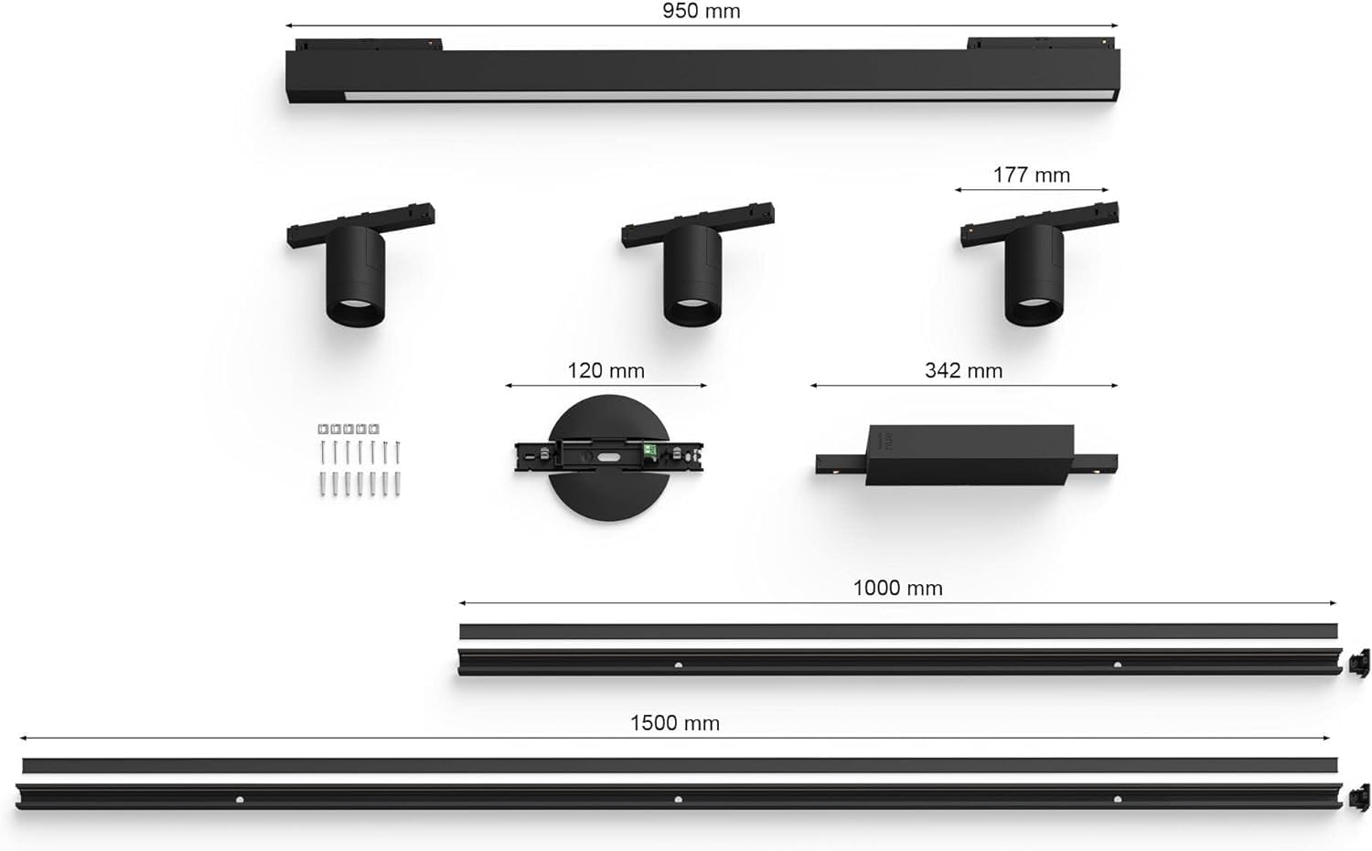 philips-hue-perifo-railverlichtung-basisset-3-spots-1-lichtbalk-250-cm-rail-schw image 2
