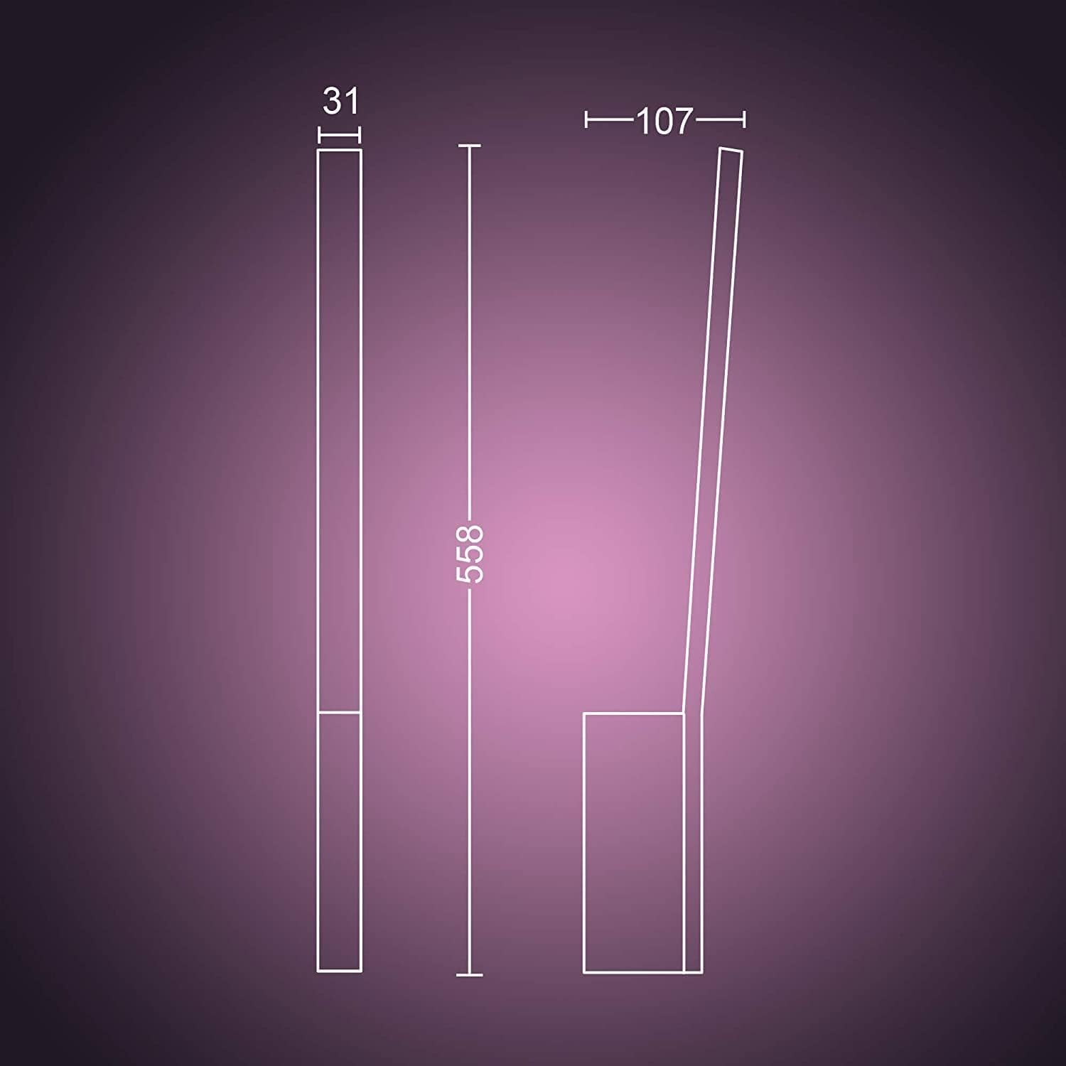 philips-hue-white-color-ambiance-liane-led-wandleuchte-schwarz-dimmbar-16-mio-fa image 3