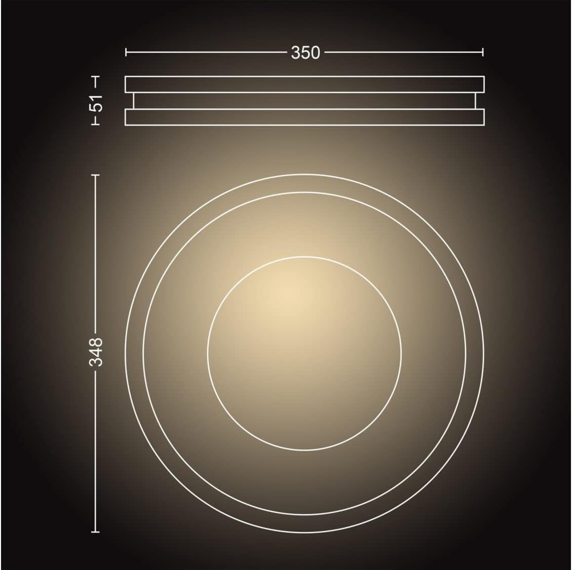 philips-hue-white-ambiance-being-led-deckenleuchte-schwarz-inkl-dimmschalter-all image 2