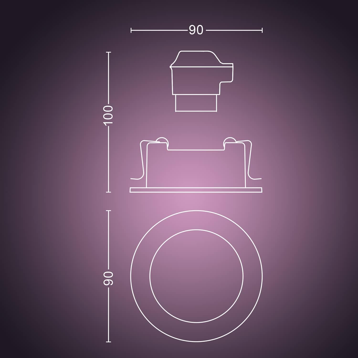 philips-hue-white-color-ambiance-centura-runde-einbauspots-3er-pack-schwarz-1-05 image 2