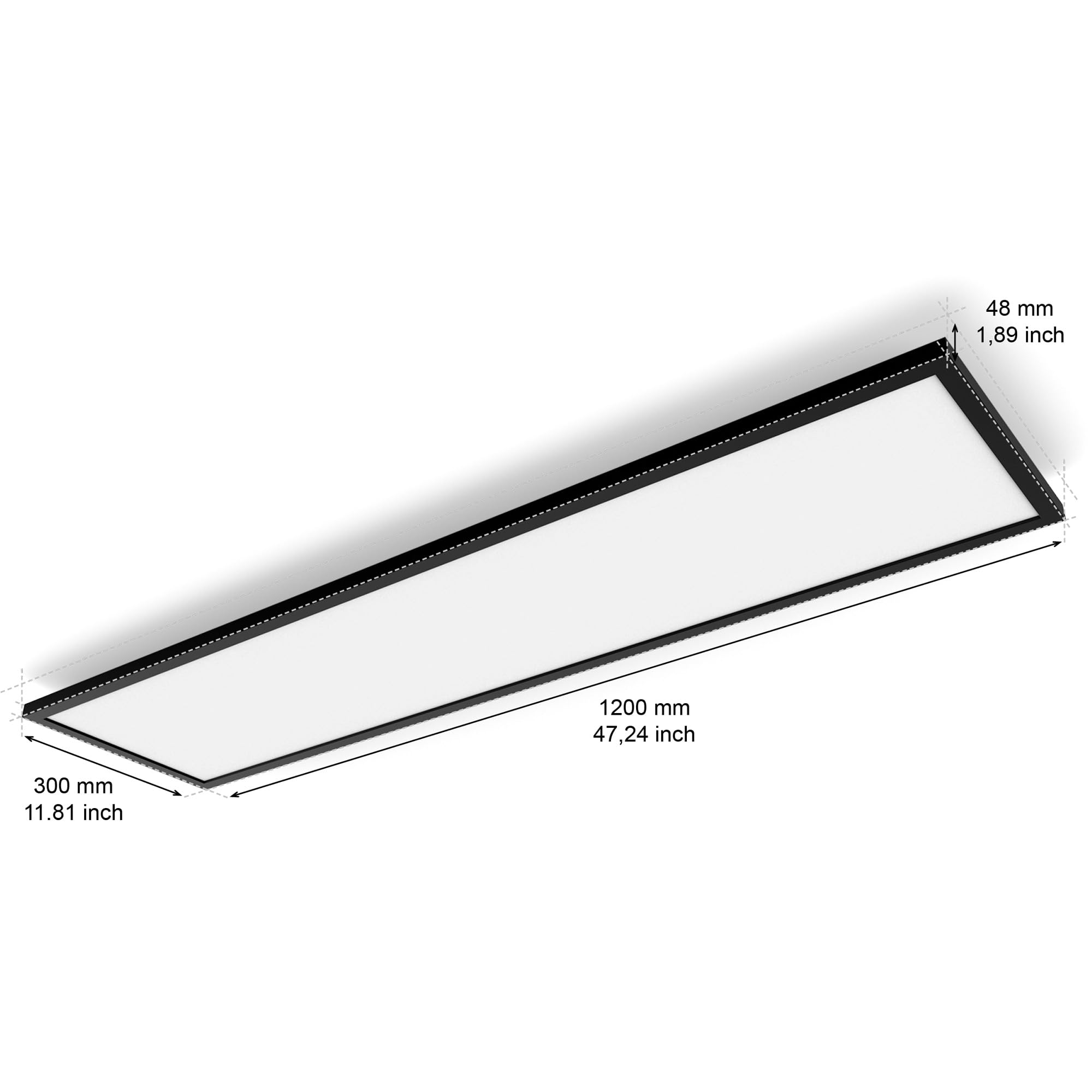philips-hue-white-ambiance-aurelle-led-panel-120-30-cm-schwarz-3750-lm-50-000-we image 6
