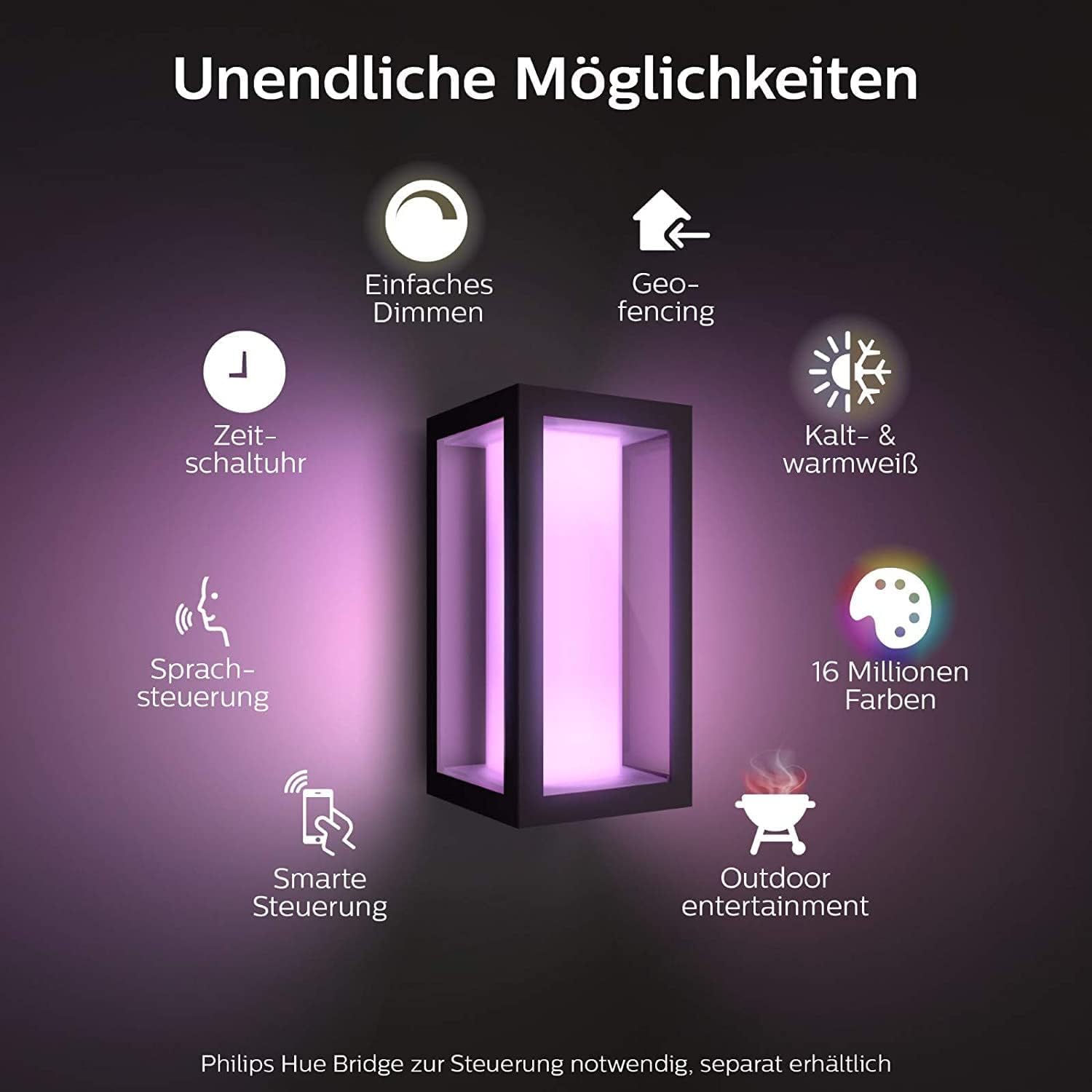 philips-hue-white-color-ambiance-led-wandleuchte-impress-schmal-outdoor-au-enleu image 3