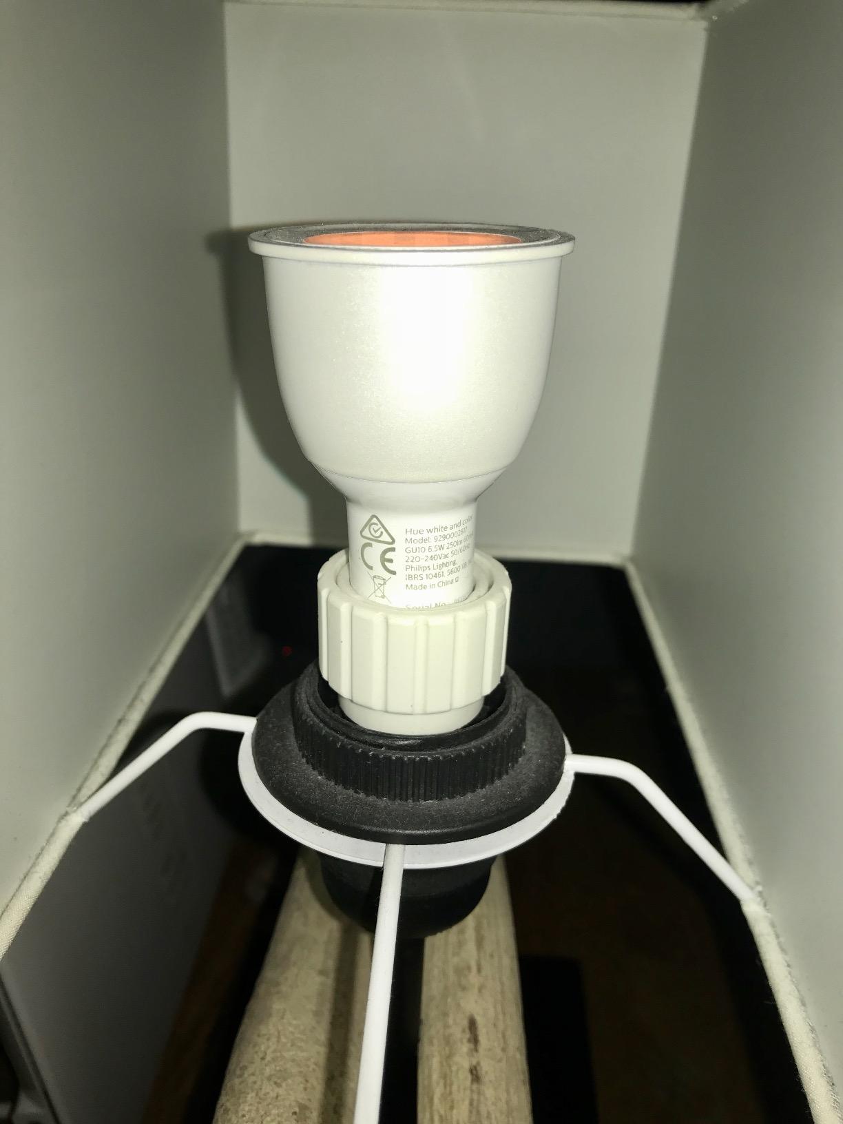 Eine Lampe fiel aus