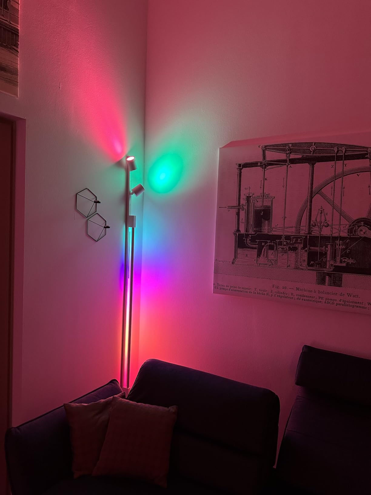 Design-Highlight an der Wand