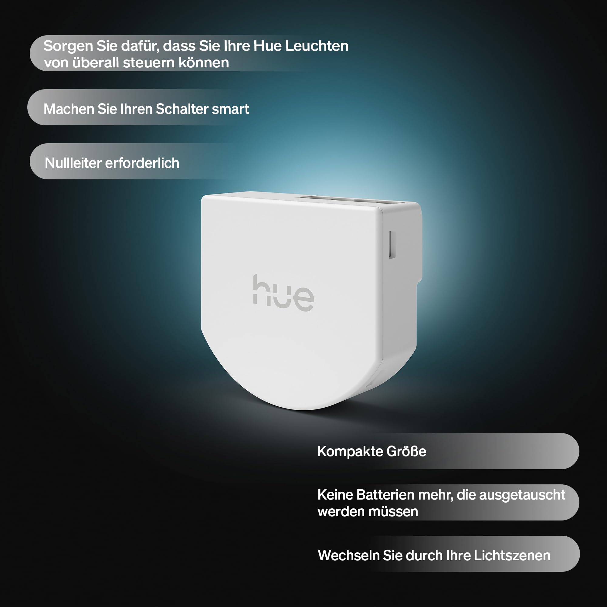 philips-hue-kabelgebundener-smart-switch-1er-pack-batterieloser-wandschalter-f-r image 2