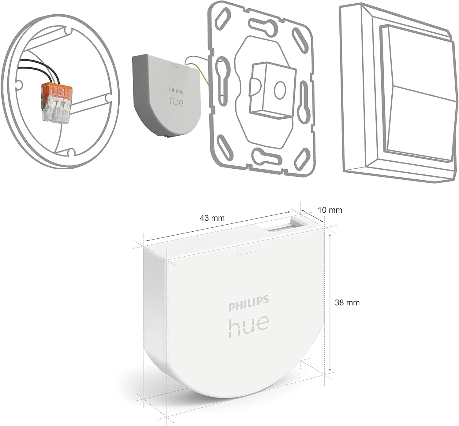 philips-hue-wandschalter-modul-2er-pack-hinter-bestehende-lichtschalter-montierb image 4