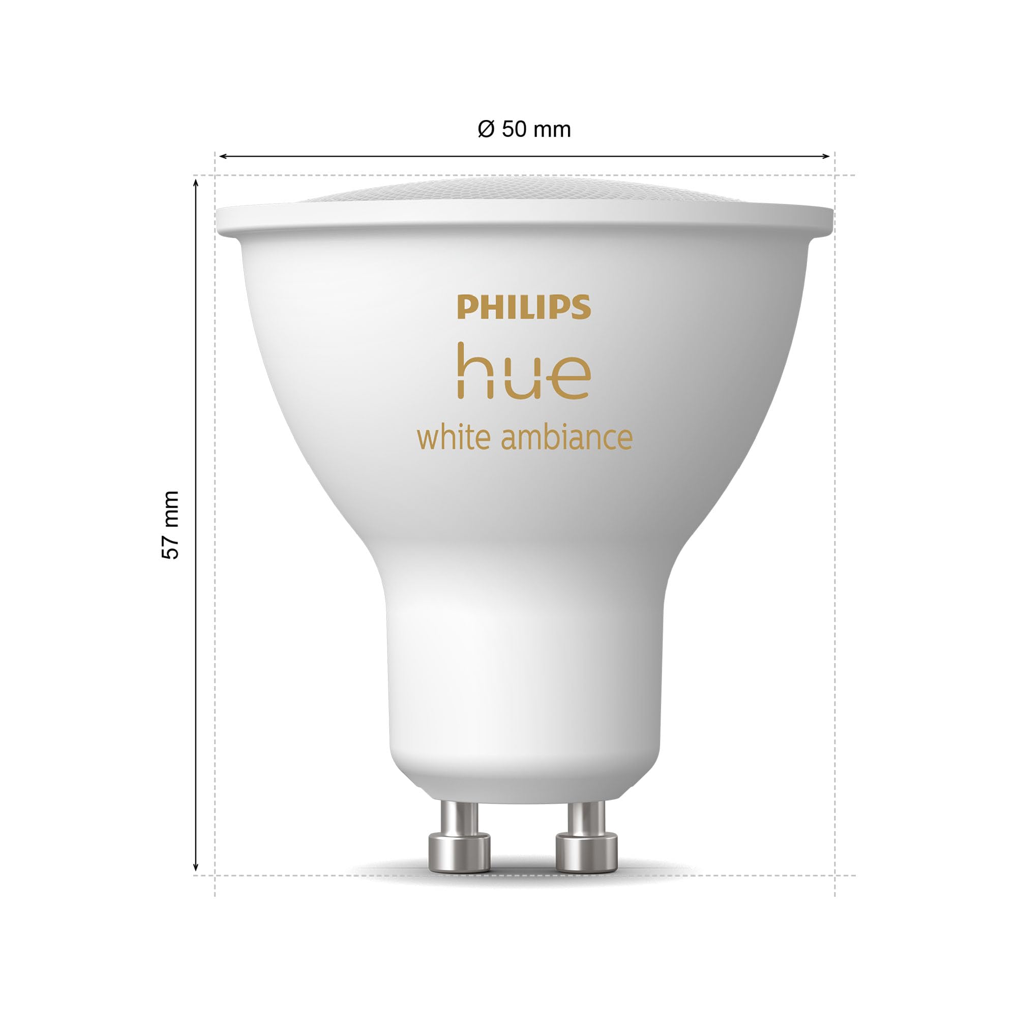 philips-hue-white-ambiance-gu10-led-spot-3er-pack-400-lm-dimmbare-smart-spots-mi image 7