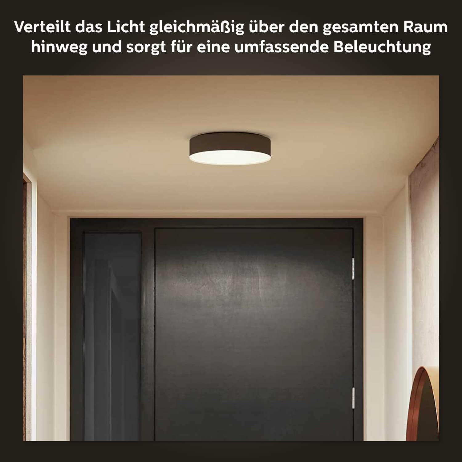 philips-hue-white-ambiance-enrave-deckenleuchte-m-schwarz-1900-lm-inkl-dimmschal image 3