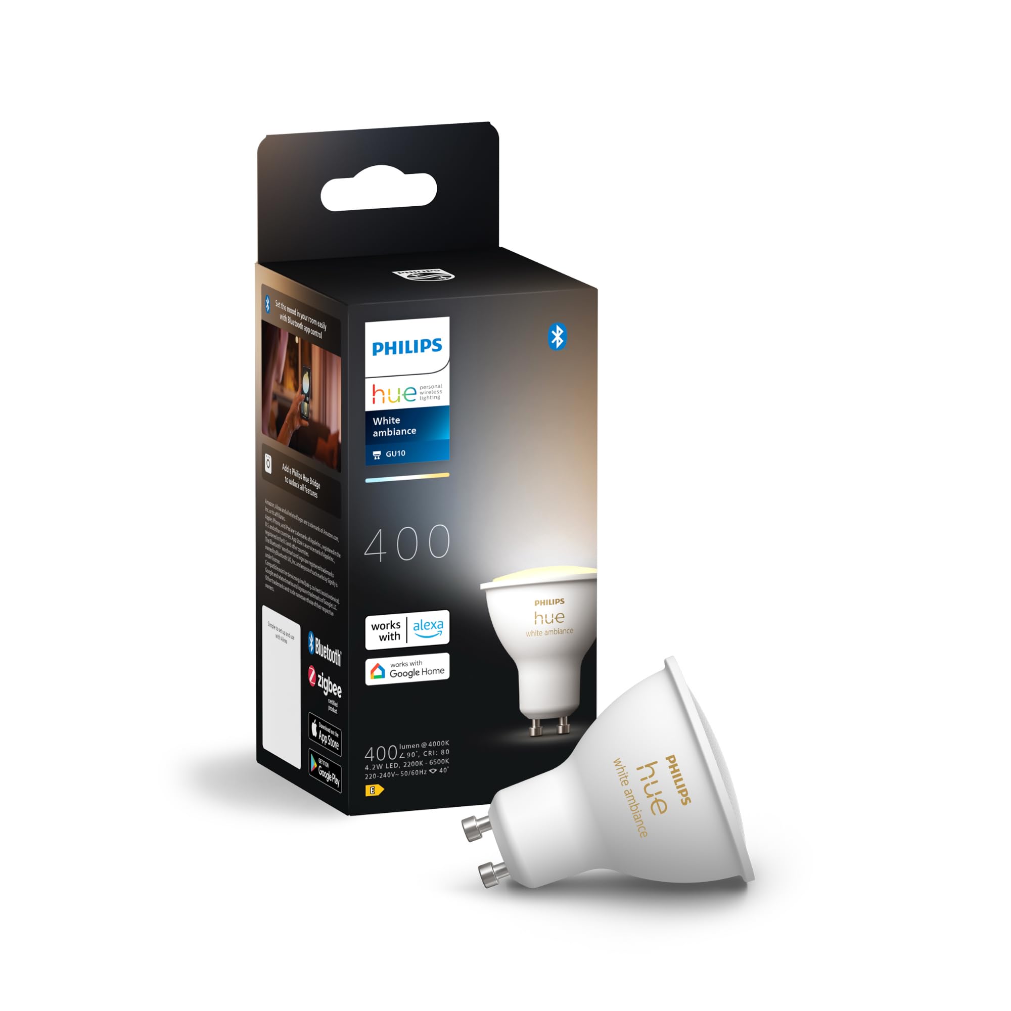 philips-hue-white-ambiance-gu10-spot-4er-vorteilspack-warm-bis-kaltwei-es-licht- image 2