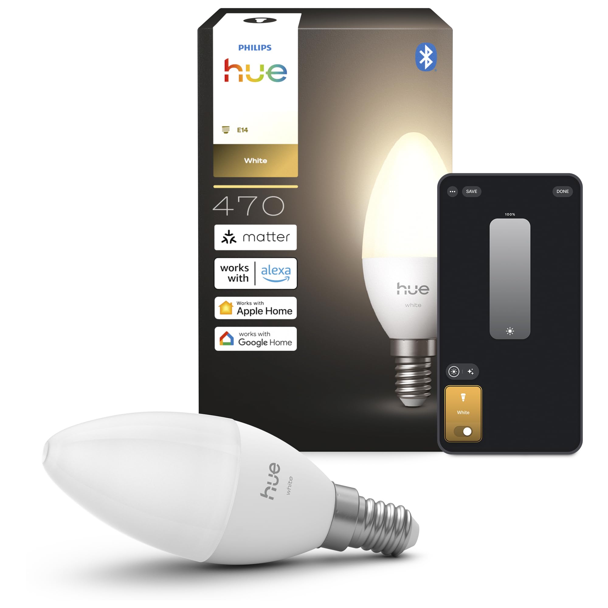 philips-hue-b39-e14-smart-led-kerzenlampe-warmwei-2-700-k-1er-pack-470-lm-tief-d image 1