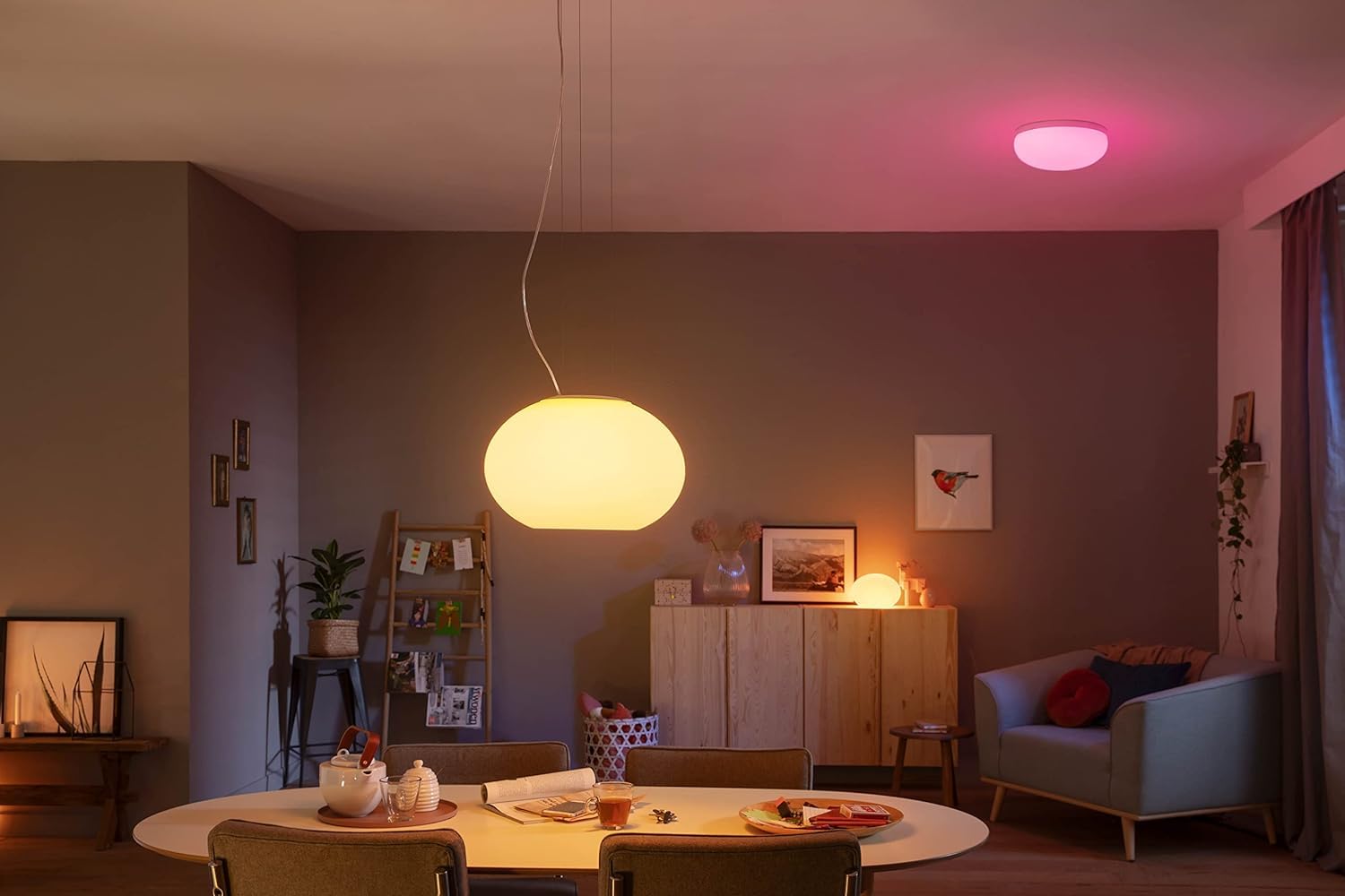 philips-hue-white-color-ambiance-led-pendelleuchte-flourish-dimmbar-16-mio-farbe image 2