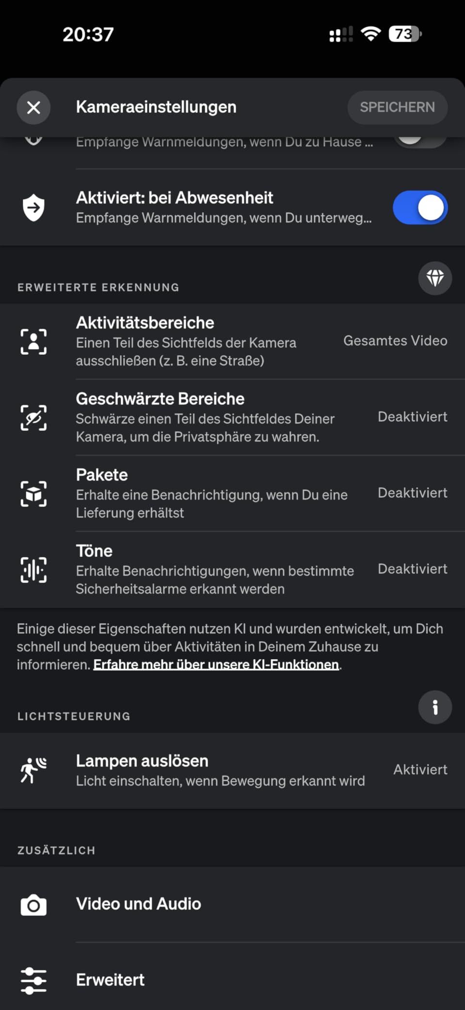 Einfache Einrichtung
