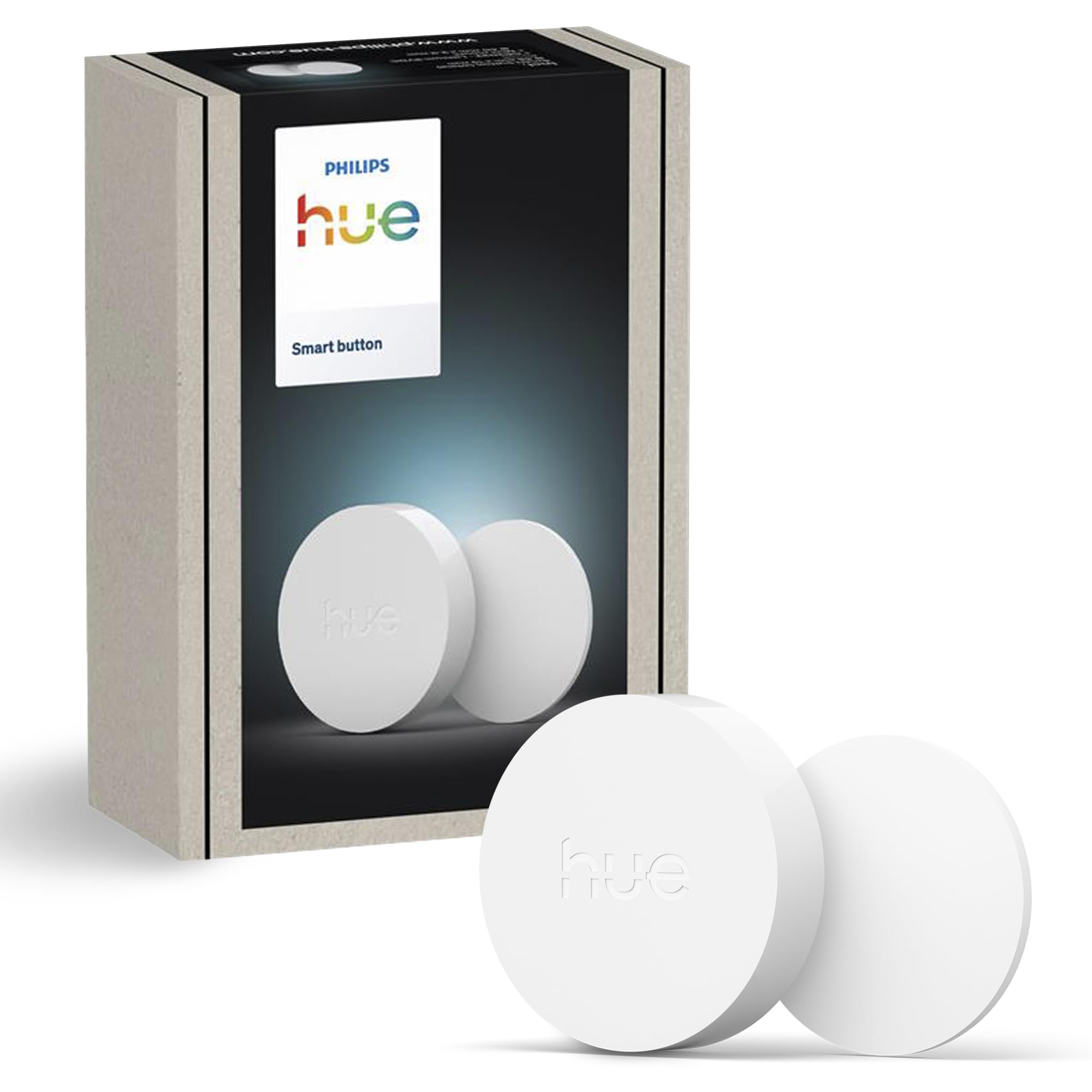 philips-hue-smart-button-neue-generation-kabelloser-smarter-lichtschalter-dimmer image 1