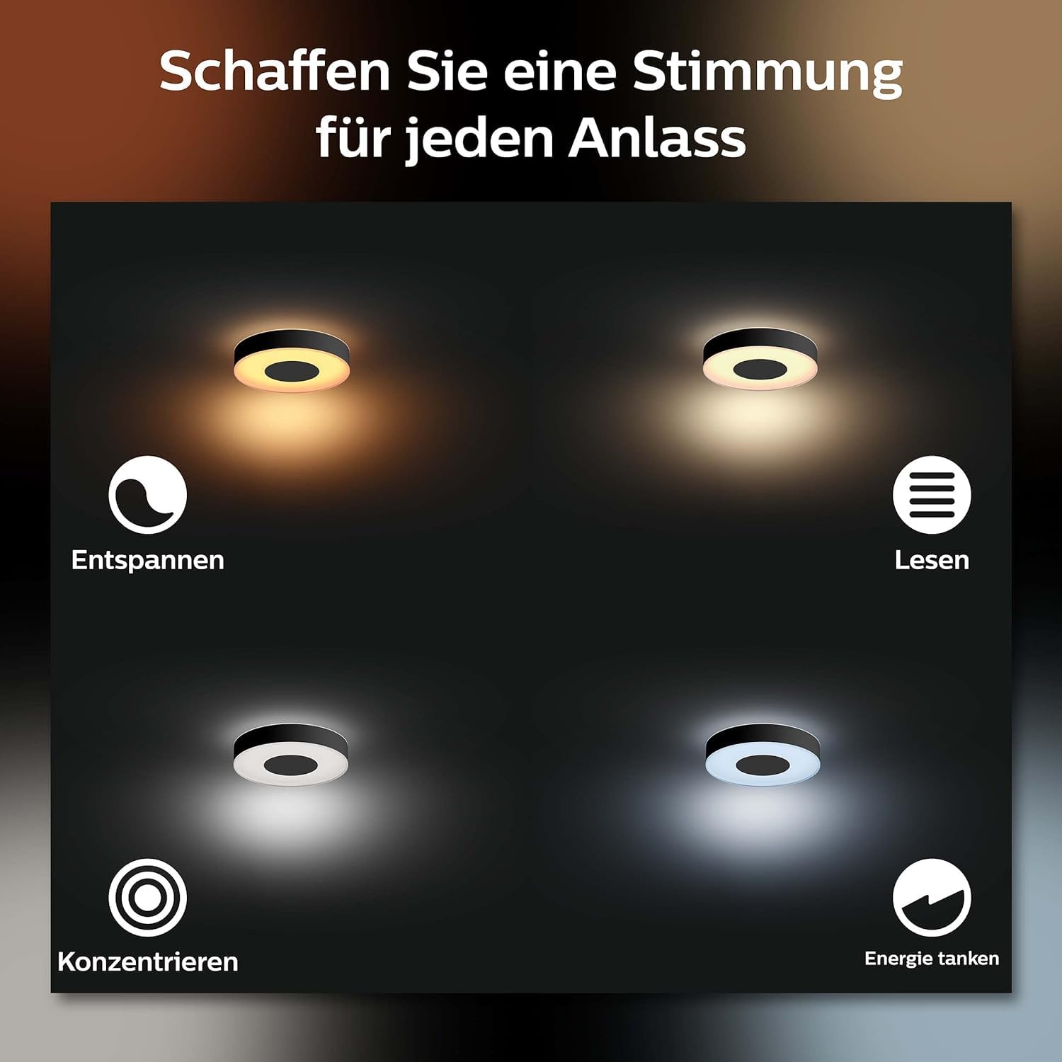 philips-hue-white-color-ambiance-xamento-led-deckenleuchte-schwarz-16-mio-farben image 8