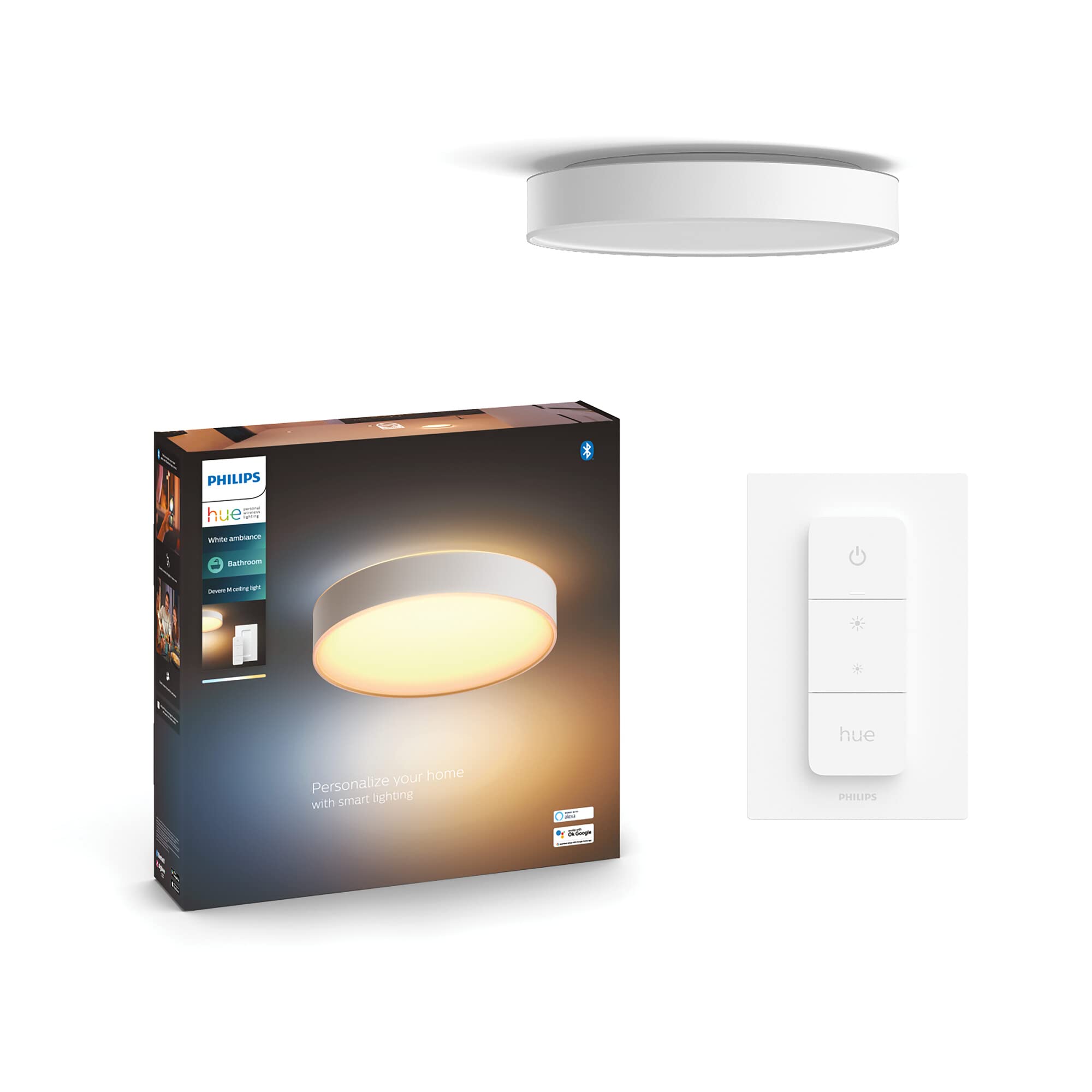 philips-hue-white-ambiance-devere-deckenleuchte-m-wei-2-450-lm-dimmbare-smart-de image 3