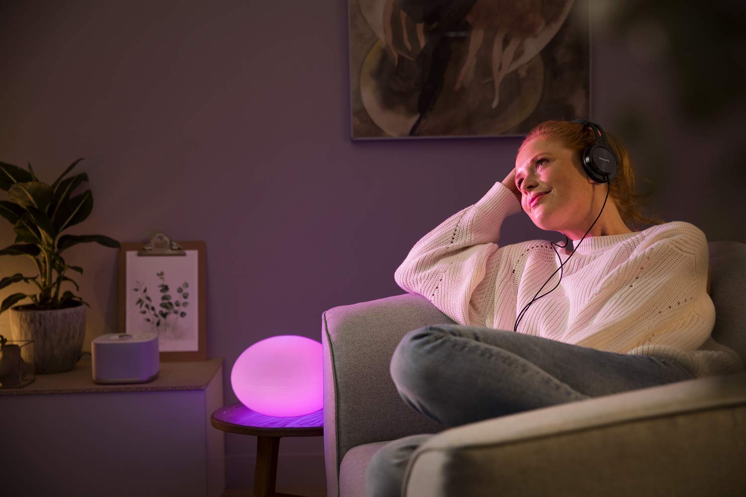 philips-hue-flourish-tischleuchte-led-tisch-nachttischlampe-wei-16-mio-farben-wh image 7
