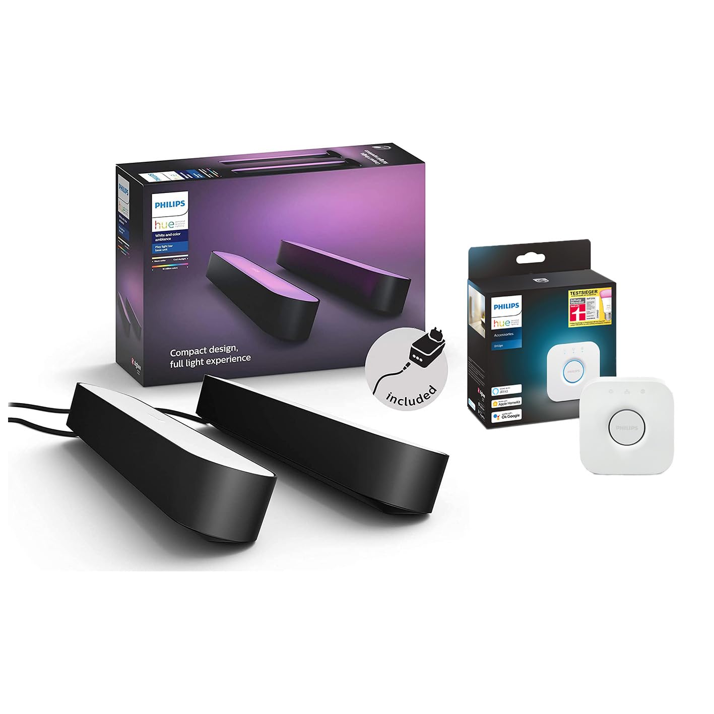 philips-hue-white-color-ambiance-play-lightbar-2er-pack-500-lm-inkl-hue-bridge-d image 2