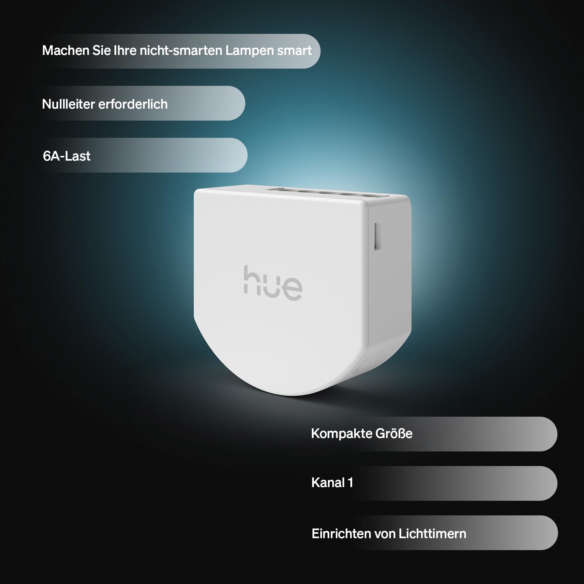 philips-hue-lichtsteuerung-1-kanal-kabelgebundenes-smart-switch-modul-mit-timer- image 2