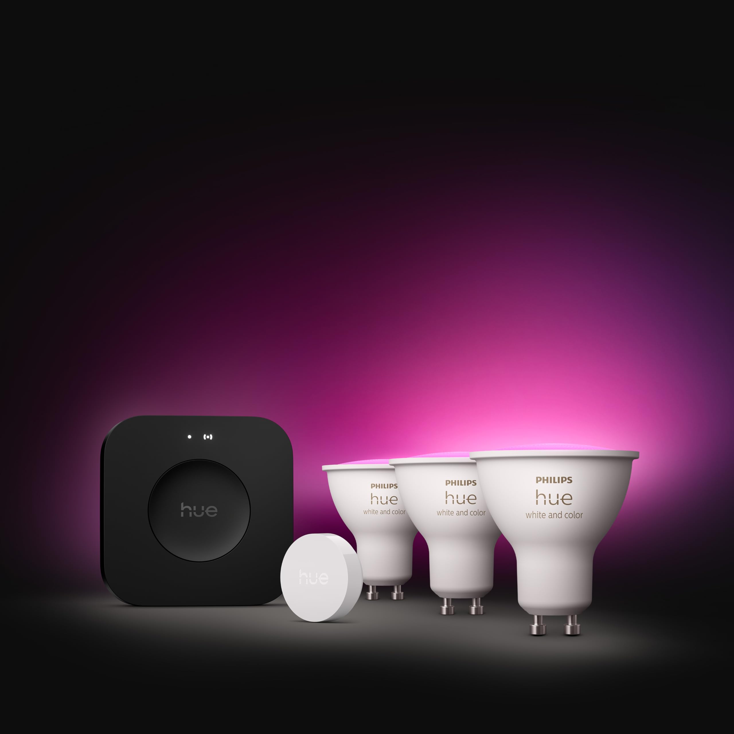 philips-hue-starter-kit-bridge-pro-3-gu10-white-color-ambiance-smart-spots-smart image 2