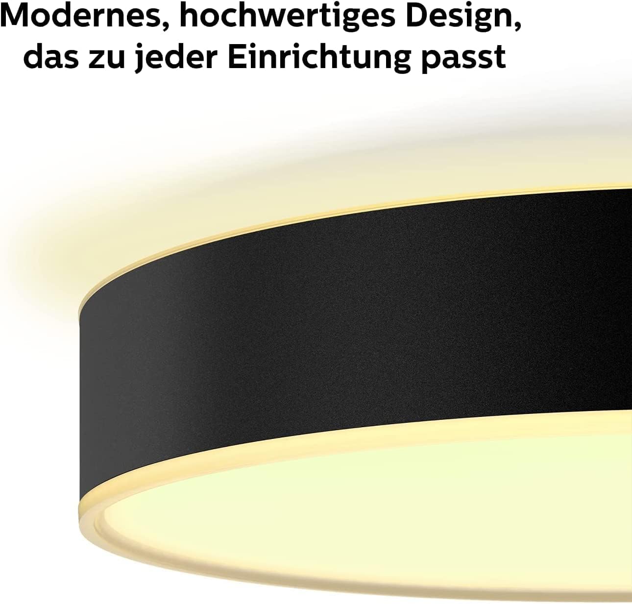 philips-hue-white-ambiance-enrave-deckenleuchte-m-schwarz-1900-lm-inkl-dimmschal image 2