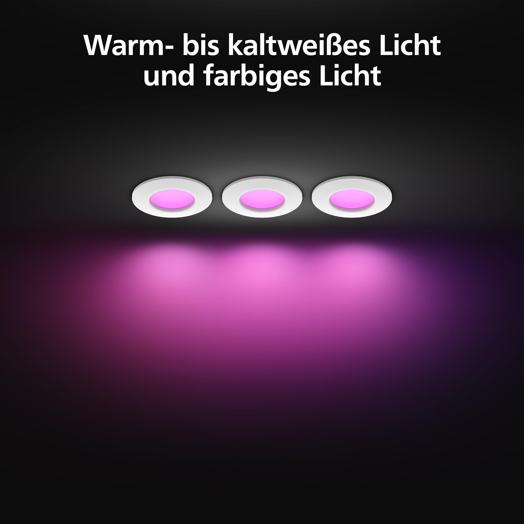 philips-hue-smart-slim-einbauleuchte-3er-pack-90-mm-wei-farbiges-licht-bluetooth image 2