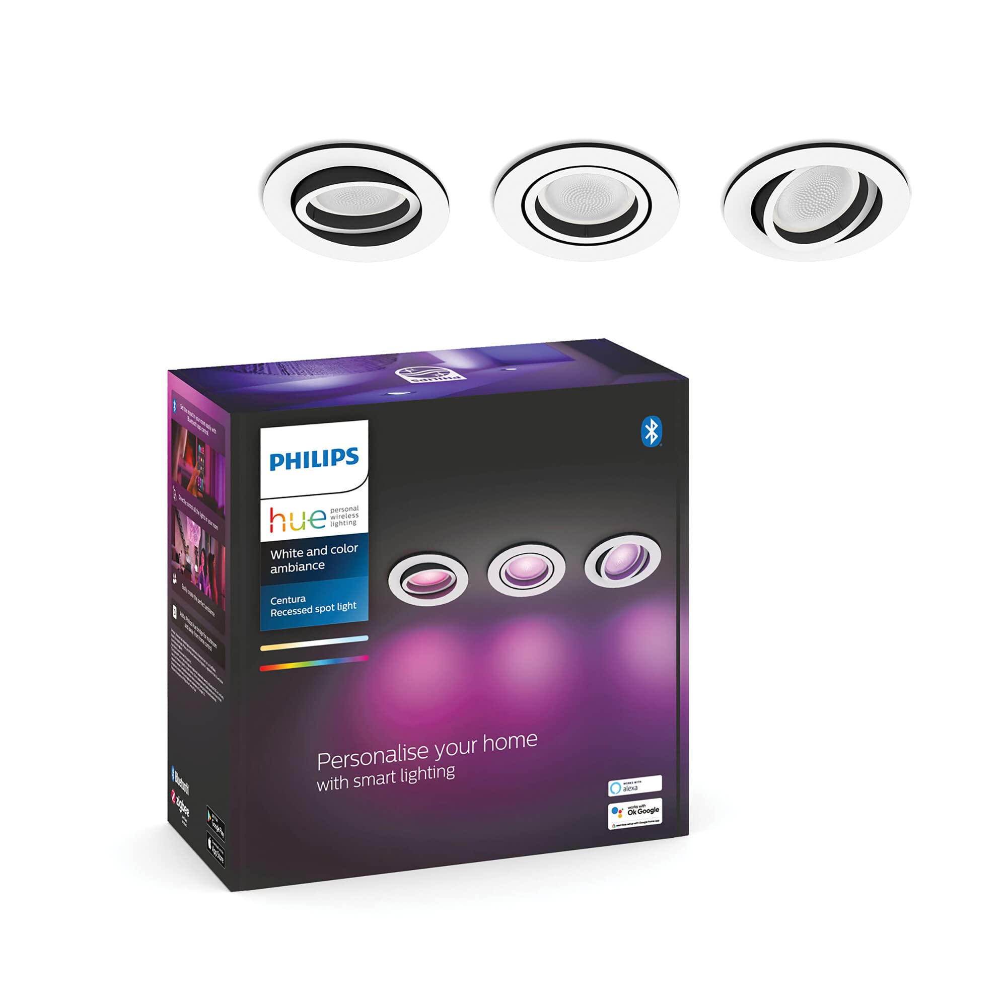 philips-hue-white-color-ambiance-centura-einbauspot-3-flammig-wei-3x350-lm-gu10- image 4