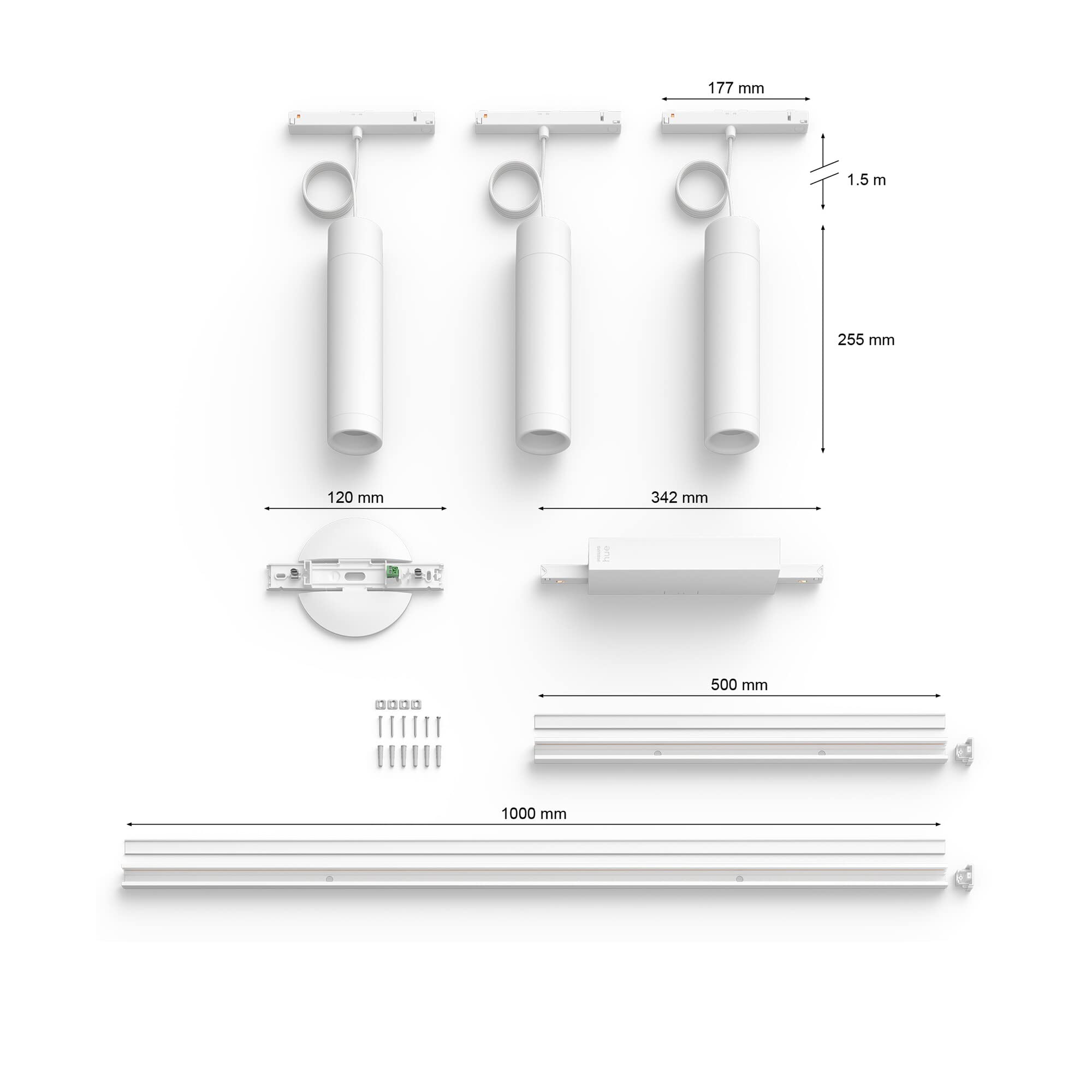 philips-hue-perifo-railverlichtung-decken-basisset-mit-3-pendelleuchten-white-co image 4